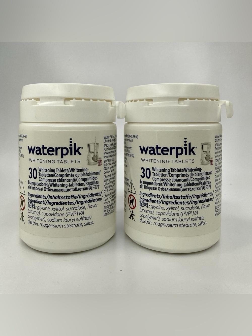 Waterpik Whitening Tablets Fresh Mint 2 Pack (60 Count Total) WF-05 WF-06